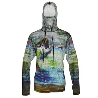 Camisa com capuz de pesca